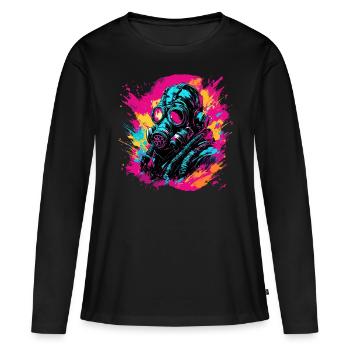 Apocalypse / Apocalypse / Destruction / Anarchie - T-shirt manches longues Premium bio Femme - noir - Devant - Julia (174cm)