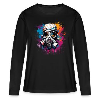 Apocalypse / Apocalypse / Destruction / Anarchie - T-shirt manches longues Premium bio Femme - noir - Devant - Julia (174cm)