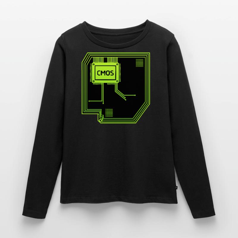 Computerchip Computertechniker Frauen Premium Bio Langarmshirt