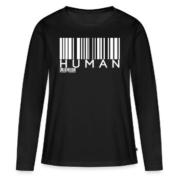Mensch Nibiru Menschliches UFO Uralte Astronauten - Frauen Premium Bio Langarmshirt - Schwarz - Vorne - Julia (174cm)