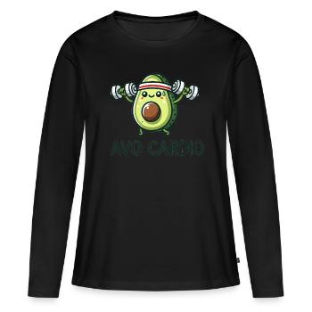 vo-Cardio - Fitness Edition - Women's Premium Organic Long Sleeve Shirt - black - Front - Julia (174cm)