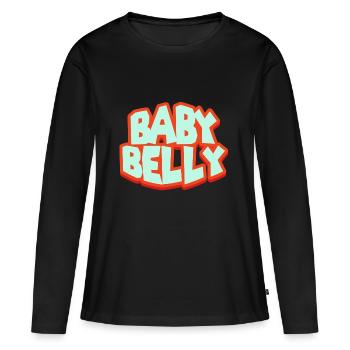 mutter - Frauen Premium Bio Langarmshirt - Schwarz - Vorne - Julia (174cm)