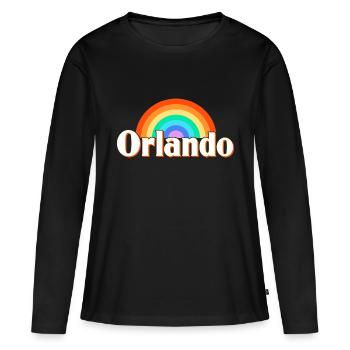 Orlando Florida - Women's Premium Organic Long Sleeve Shirt - black - Front - Julia (174cm)
