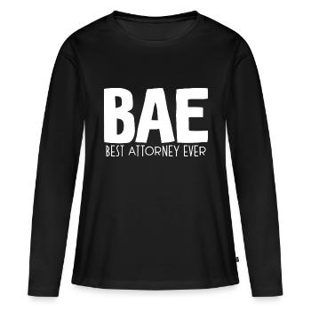 Bae Best Attorney Ever - T-shirt manches longues Premium bio Femme - noir - Devant - Julia (174cm)
