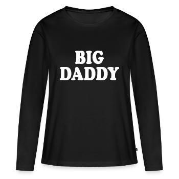 Big daddy - T-shirt manches longues Premium bio Femme - noir - Devant - Julia (174cm)