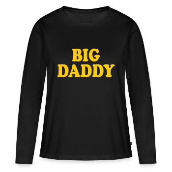 Big daddy - T-shirt manches longues Premium bio Femme - noir - Devant - Julia (174cm)