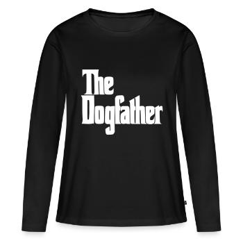 The Dogfather Hunde Daddy, Stolzer Hundebesitzer - Frauen Premium Bio Langarmshirt - Schwarz - Vorne - Julia (174cm)