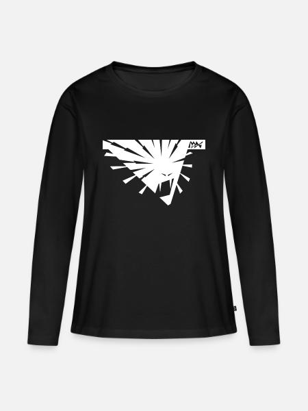 Eisschrei - Frauen Premium Bio Langarmshirt - Schwarz