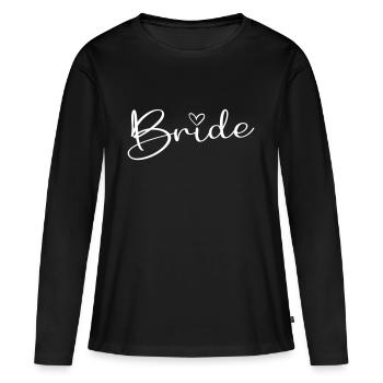 Bride - Women's Premium Organic Long Sleeve Shirt - black - Front - Julia (174cm)