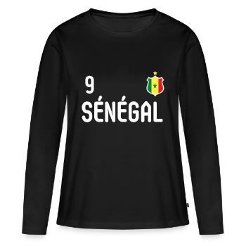 Senegal national team - Women's Premium Organic Long Sleeve Shirt - black - Front - Julia (174cm)
