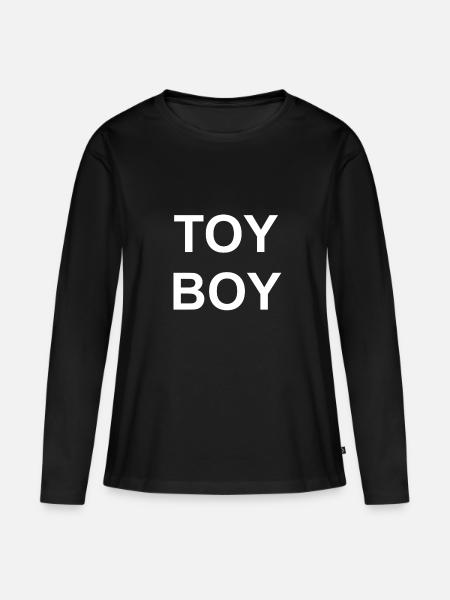 Toy Boy - Frauen Premium Bio Langarmshirt - Schwarz