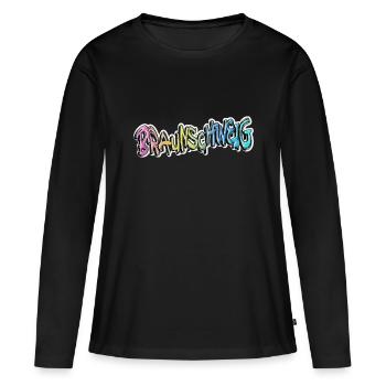 Braunschweig Deutschland Graffiti Spray Sprayer - Frauen Premium Bio Langarmshirt - Schwarz - Vorne - Julia (174cm)