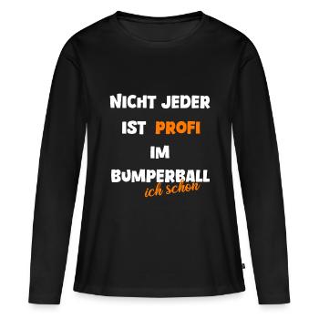 Bumperball professionnel Bubble ball Sport - T-shirt manches longues Premium bio Femme - noir - Devant - Julia (174cm)
