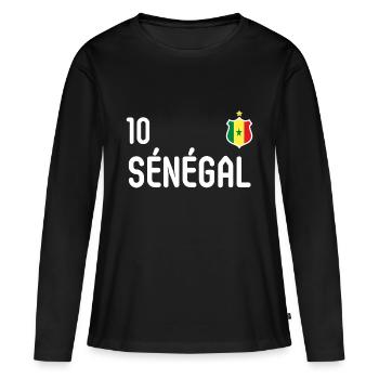 Senegal national team - Women's Premium Organic Long Sleeve Shirt - black - Front - Julia (174cm)