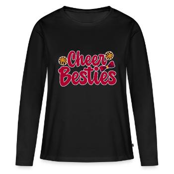 Cheer Besties 2 - T-shirt manches longues Premium bio Femme - noir - Devant - Julia (174cm)