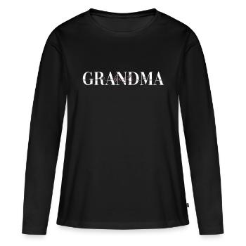 Beste Oma Geschenk Familie Großmutter Geschenke - Frauen Premium Bio Langarmshirt - Schwarz - Vorne - Julia (174cm)