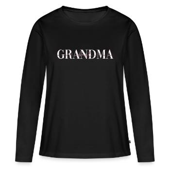 Beste Oma Geschenk Familie Großmutter Geschenke - Frauen Premium Bio Langarmshirt - Schwarz - Vorne - Julia (174cm)