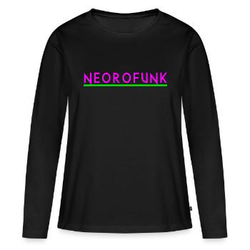 Rave Neorofunk - T-shirt manches longues Premium bio Femme - noir - Devant - Julia (174cm)
