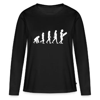 Ingenieurin - Frauen Premium Bio Langarmshirt - Schwarz - Vorne - Julia (174cm)