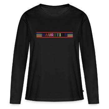 Mauritius - Women's Premium Organic Long Sleeve Shirt - black - Front - Julia (174cm)