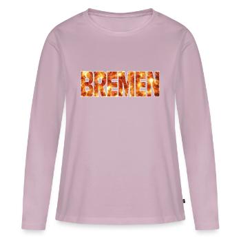 Bremen - Women's Premium Organic Long Sleeve Shirt - dusky pink - Front - Julia (174cm)