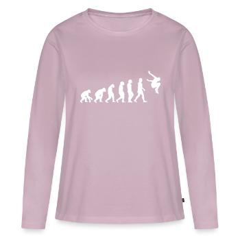 Parkour & Freerunning Evolution Outdoor Sport - Women's Premium Organic Long Sleeve Shirt - dusky pink - Front - Julia (174cm)