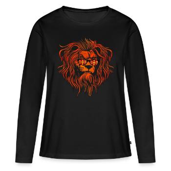 Macédoine - T-shirt manches longues Premium bio Femme - noir - Devant - Julia (174cm)