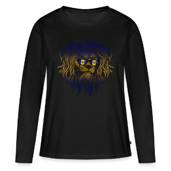 Barbade - T-shirt manches longues Premium bio Femme - noir - Devant - Julia (174cm)