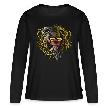 Brunei - T-shirt manches longues Premium bio Femme - noir - Devant - Julia (174cm)