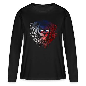 République tchèque - T-shirt manches longues Premium bio Femme - noir - Devant - Julia (174cm)