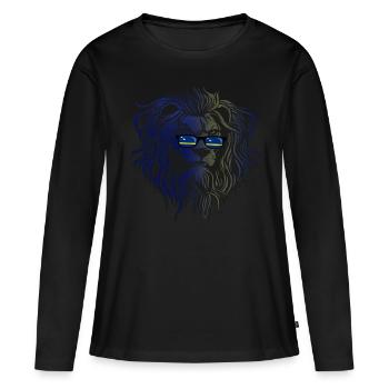 Curaçao - T-shirt manches longues Premium bio Femme - noir - Devant - Julia (174cm)
