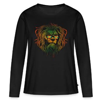 Grenade - T-shirt manches longues Premium bio Femme - noir - Devant - Julia (174cm)