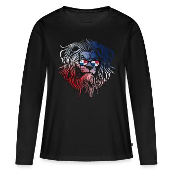 Panama - T-shirt manches longues Premium bio Femme - noir - Devant - Julia (174cm)