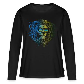 Rwanda - T-shirt manches longues Premium bio Femme - noir - Devant - Julia (174cm)