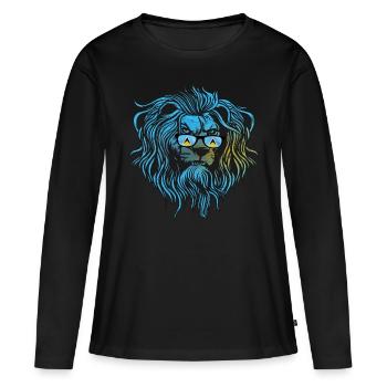 Sainte-Lucie - T-shirt manches longues Premium bio Femme - noir - Devant - Julia (174cm)