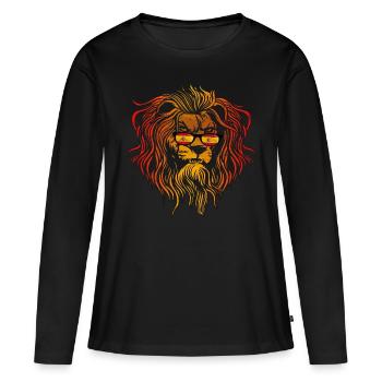 Spanien - Frauen Premium Bio Langarmshirt - Schwarz - Vorne - Julia (174cm)