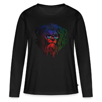 Sud Soudan - T-shirt manches longues Premium bio Femme - noir - Devant - Julia (174cm)