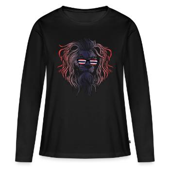 Thailand - Frauen Premium Bio Langarmshirt - Schwarz - Vorne - Julia (174cm)
