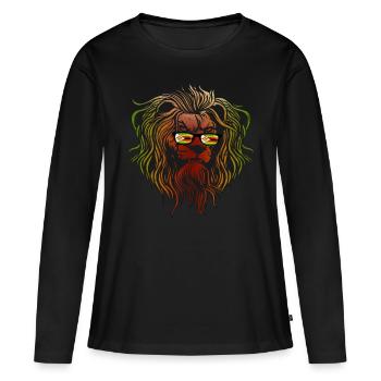 Zimbabwe - T-shirt manches longues Premium bio Femme - noir - Devant - Julia (174cm)