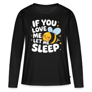 abeille abeille apicultrice abeille abeille - T-shirt manches longues Premium bio Femme - noir - Devant - Julia (174cm)