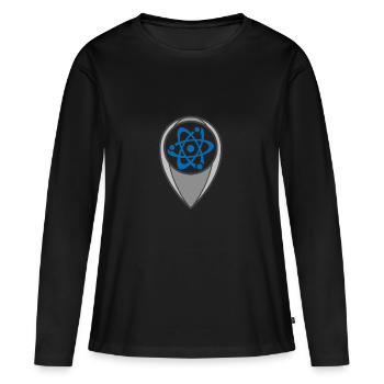M. Universe Superhero - T-shirt manches longues Premium bio Femme - noir - Devant - Julia (174cm)