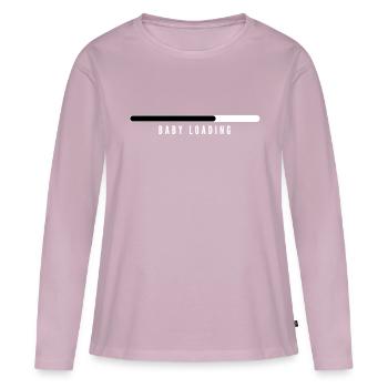 Baby Loading - Women's Premium Organic Long Sleeve Shirt - dusky pink - Front - Julia (174cm)