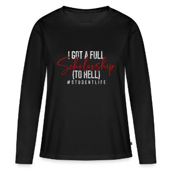 Étudier la profession de médecine - T-shirt manches longues Premium bio Femme - noir - Devant - Julia (174cm)