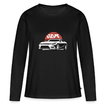 JDM Japan Motorsport Tuning Auto Drift Tuner Car - Women's Premium Organic Long Sleeve Shirt - black - Front - Julia (174cm)