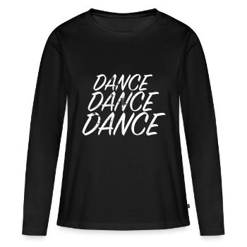 DANSE DANSE DANSE - T-shirt manches longues Premium bio Femme - noir - Devant - Julia (174cm)
