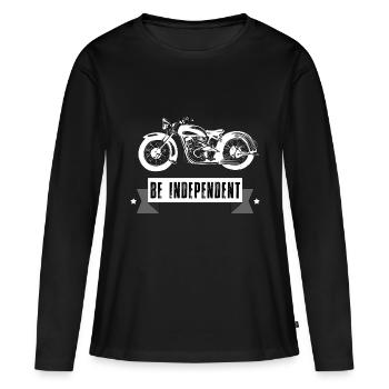 Motorrad Bike Bicycle Club MC Bestseller Geschenk - Frauen Premium Bio Langarmshirt - Schwarz - Vorne - Julia (174cm)