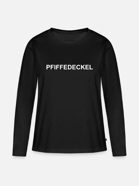 Pfiffedeckel Schlitzohr - Frauen Premium Bio Langarmshirt - Schwarz
