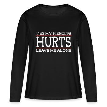 Piercer Piercing Studio - T-shirt manches longues Premium bio Femme - noir - Devant - Julia (174cm)