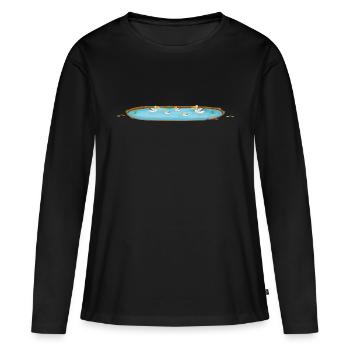 Safari Zoo Animal Safari Zoo - T-shirt manches longues Premium bio Femme - noir - Devant - Julia (174cm)