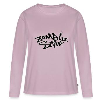 Zombie Style - Women's Premium Organic Long Sleeve Shirt - dusky pink - Front - Julia (174cm)